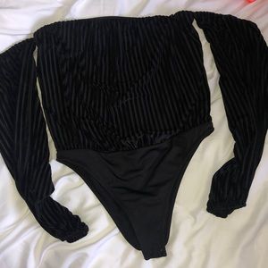 Black Velvet bodysuit!